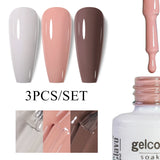 3pcs 8ml Gel Nail Polish Set - HEMA & TPO FREE