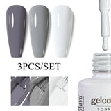 3pcs 8ml Gel Nail Polish Set - HEMA & TPO FREE