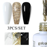 3pcs 8ml Gel Nail Polish Set - HEMA & TPO FREE