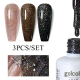 3pcs 8ml Gel Nail Polish Set - HEMA & TPO FREE