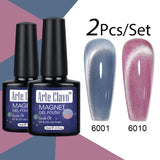 10ml Crystal Cat Eye Gel Polish Holographic Magnetic Nail Polish