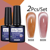 10ml Crystal Cat Eye Gel Polish Holographic Magnetic Nail Polish