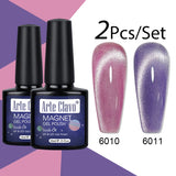 10ml Crystal Cat Eye Gel Polish Holographic Magnetic Nail Polish