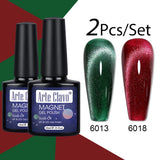 10ml Crystal Cat Eye Gel Polish Holographic Magnetic Nail Polish