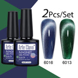 10ml Crystal Cat Eye Gel Polish Holographic Magnetic Nail Polish