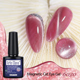10ml Rose Red Cat Eye Gel Polish Magnetic Nail Polish