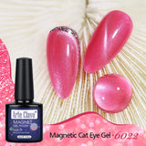 10ml Rose Red Cat Eye Gel Polish Magnetic Nail Polish