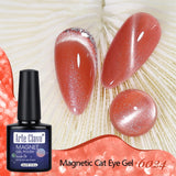 10ml Rose Red Cat Eye Gel Polish Magnetic Nail Polish