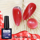 10ml Rose Red Cat Eye Gel Polish Magnetic Nail Polish