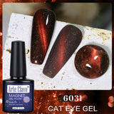 10ml Classic Red & Green Color Cat Eye Gel Polish Magnetic Nail Polish
