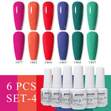 6pcs 8ml Gel Nail Polish Set - HEMA & TPO FREE (6S-ZH01~~ZH56)