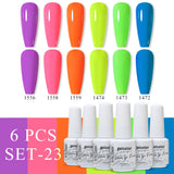 6pcs 8ml Gel Nail Polish Set - HEMA & TPO FREE (6S-ZH01~~ZH56)
