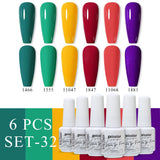 6pcs 8ml Gel Nail Polish Set - HEMA & TPO FREE (6S-ZH01~~ZH56)