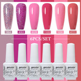 6pcs 8ml Gel Nail Polish Set - HEMA & TPO FREE (6S-ZH01~~ZH56)