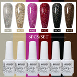 6pcs 8ml Gel Nail Polish Set - HEMA & TPO FREE (6S-ZH01~~ZH56)