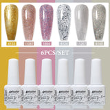 6pcs 8ml Gel Nail Polish Set - HEMA & TPO FREE (6S-ZH01~~ZH56)