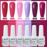 6pcs 8ml Gel Nail Polish Set - HEMA & TPO FREE (6S-ZH01~~ZH56)
