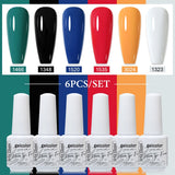 6pcs 8ml Gel Nail Polish Set - HEMA & TPO FREE (6S-ZH01~~ZH56)