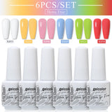 6pcs 8ml Gel Nail Polish Set - HEMA & TPO FREE (6S-ZH57~~ZH71)