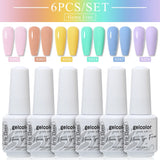 6pcs 8ml Gel Nail Polish Set - HEMA & TPO FREE (6S-ZH57~~ZH71)