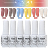 6pcs 8ml Gel Nail Polish Set - HEMA & TPO FREE (6S-ZH57~~ZH71)
