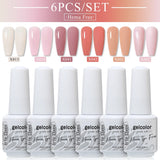 6pcs 8ml Gel Nail Polish Set - HEMA & TPO FREE (6S-ZH57~~ZH71)