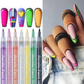 Manicure Drawing Graffiti Painting Pen Black Gold Color Nail Art Tool
