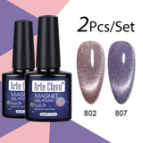 10ml Disco Flash Crushed Diamond Cat Eye Gel Polish Ultra Bright Magnetic Nail Polish