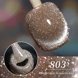 10ml Disco Flash Crushed Diamond Cat Eye Gel Polish Ultra Bright Magnetic Nail Polish