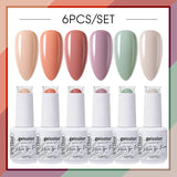 6pcs 15ml Color Gel Nail Polish (6B-ACZBZH01~~ACZBZH43)