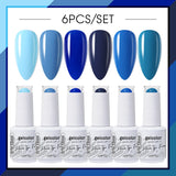 6pcs 15ml Color Gel Nail Polish (6B-ACZBZH01~~ACZBZH43)