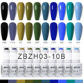 10pcs 15ml Color Gel Nail Polish (10B-ACZBZH01~~ACZBZH10)