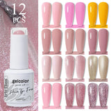 12pcs 15ml Color Gel Nail Polish (12B-ACZBZH01~~ACZBZH24)