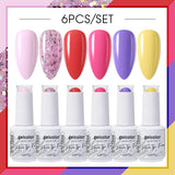 6pcs 15ml Color Gel Nail Polish (6B-ACZBZH01~~ACZBZH43)