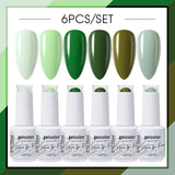 6pcs 15ml Color Gel Nail Polish (6B-ACZBZH01~~ACZBZH43)