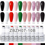 10pcs 15ml Color Gel Nail Polish (10B-ACZBZH01~~ACZBZH10)