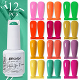 12pcs 15ml Color Gel Nail Polish (12B-ACZBZH01~~ACZBZH24)