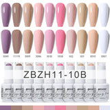 10pcs 15ml Color Gel Nail Polish (10B-ACZBZH11~~ACZBZH30)