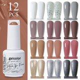12pcs 15ml Color Gel Nail Polish (12B-ACZBZH01~~ACZBZH24)