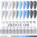 10pcs 15ml Color Gel Nail Polish (10B-ACZBZH11~~ACZBZH30)