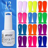 12pcs 15ml Color Gel Nail Polish (12B-ACZBZH01~~ACZBZH24)