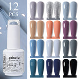 12pcs 15ml Color Gel Nail Polish (12B-ACZBZH01~~ACZBZH24)