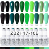 10pcs 15ml Color Gel Nail Polish (10B-ACZBZH11~~ACZBZH30)