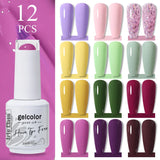 12pcs 15ml Color Gel Nail Polish (12B-ACZBZH01~~ACZBZH24)
