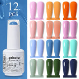12pcs 15ml Color Gel Nail Polish (12B-ACZBZH01~~ACZBZH24)