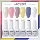 6pcs 15ml Color Gel Nail Polish (6B-ACZBZH01~~ACZBZH43)