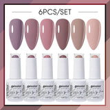 6pcs 15ml Color Gel Nail Polish (6B-ACZBZH01~~ACZBZH43)