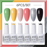 6pcs 15ml Color Gel Nail Polish (6B-ACZBZH01~~ACZBZH43)