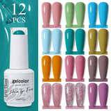 12pcs 15ml Color Gel Nail Polish (12B-ACZBZH01~~ACZBZH24)
