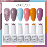 6pcs 15ml Color Gel Nail Polish (6B-ACZBZH01~~ACZBZH43)
